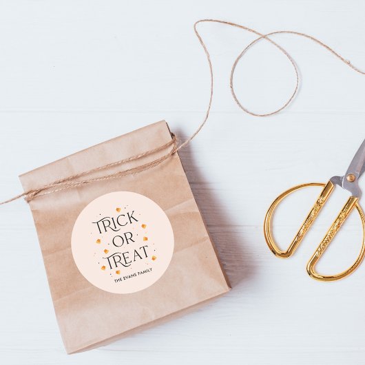 Halloween-Sticker für Trick oder Treff Runder Aufkleber