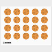 Halloween Sticker Orange mit Spiegeleflex (Blatt)