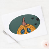 Halloween-Sticker Ovaler Aufkleber (Umschlag)