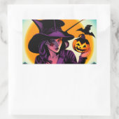 Halloween-Sticker Rechteckiger Aufkleber (Tasche)