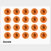 Halloween-Sticker Runder Aufkleber (Blatt)