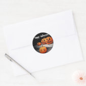 Halloween-Sticker Runder Aufkleber (Umschlag)