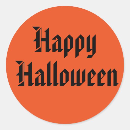 Halloween-Sticker Runder Aufkleber (Vorderseite)
