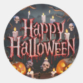 Halloween-Sticker Runder Aufkleber (Vorderseite)