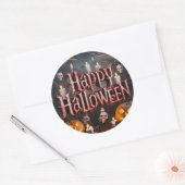 Halloween-Sticker Runder Aufkleber (Umschlag)