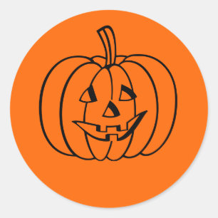 Halloween-Sticker Runder Aufkleber