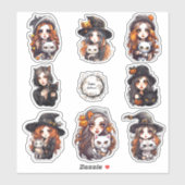 Halloween-Sticker-Set Aufkleber (Blatt)