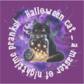 Halloween Stickers Cat Aufkleber (Vorderseite)