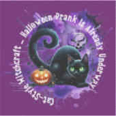 Halloween Stickers Cat Aufkleber (Vorderseite)