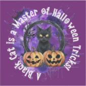 Halloween Stickers Cat Aufkleber (Vorderseite)