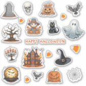 Halloween Stickers | Halloween Journal Stickers Aufkleber (Vorderseite)