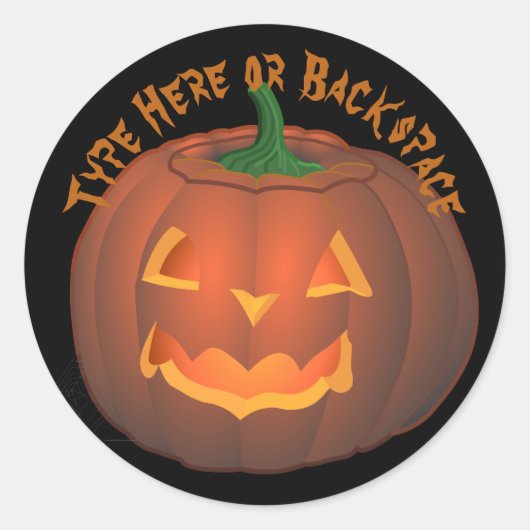 Halloween Stickers Personalisiert Pumpkin Stickers (Vorderseite)