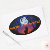 Halloween Stickers Personalisiert Spooky Cat Stick (Umschlag)