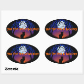 Halloween Stickers Personalisiert Spooky Cat Stick (Blatt)