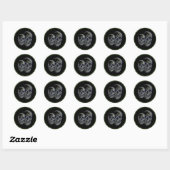 Halloween Stickers-Skulls Runder Aufkleber (Blatt)