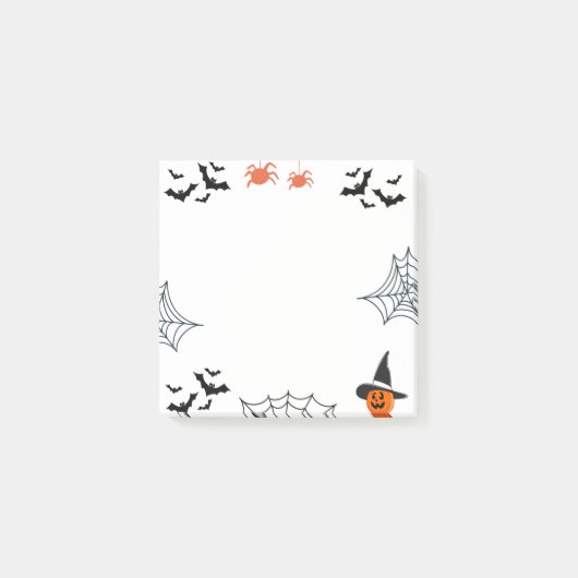 Halloween Sticky Post-it Klebezettel (Vorderseite)