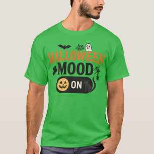 Halloween-Stimmung Grusel Katzen Design retro T-Shirt