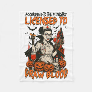 Halloween Stimmung Grusel Saison Krankenschwester Fleecedecke