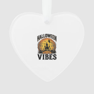 Halloween-Stimmung Vintage-Geisterhafter-Mond-Shir Ornament