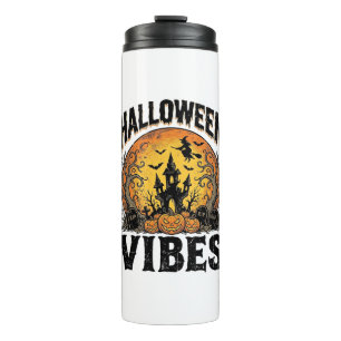 Halloween-Stimmung Vintage-Geisterhafter-Mond-Shir Thermosbecher