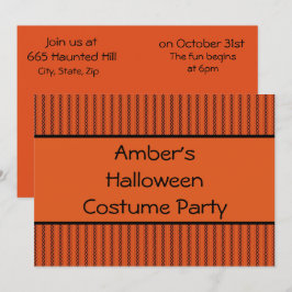 Halloween-Stitches Einladung