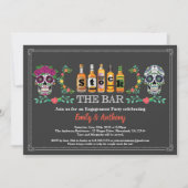 Halloween Stock der Bar-Verlobungsparty Einladung (Vorderseite)