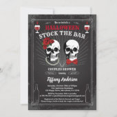 Halloween Stock Die Bar duschen Einladung (Vorderseite)