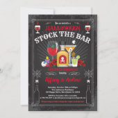 Halloween Stock die Bar Party Einladung (Vorderseite)