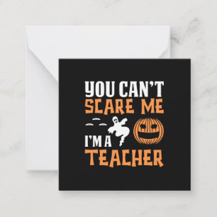Halloween Stolz, ich bin Geburtstagslehrerin Mitteilungskarte