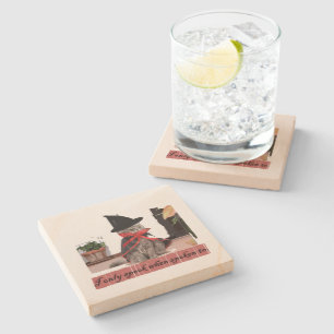 Halloween Stone Coaster Steinuntersetzer