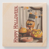 Halloween Stone Untersetzer (Vorderseite)