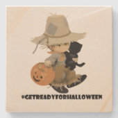 Halloween Stone Untersetzer (Vorderseite)