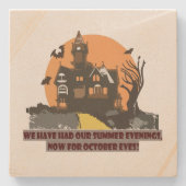 Halloween Stone Untersetzer (Vorderseite)