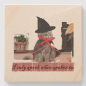 Halloween Stone Untersetzer (Vorderseite)
