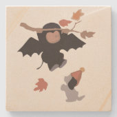 Halloween Stone Untersetzer (Vorderseite)