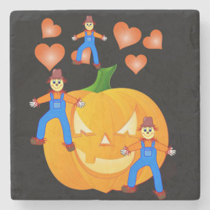 Halloween-Stone-Untersetzer, Scarecrow Steinuntersetzer
