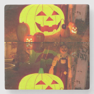 Halloween-Stone-Untersetzer, Scarecrow Steinuntersetzer