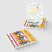 Halloween-Stone-Untersetzer, Spider Steinuntersetzer (Seitenansicht)