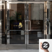 Halloween Stopp in einer Zauberei Fensteraufkleber (Büro Tür)