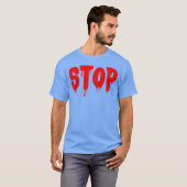 Halloween Stopp Retro T-Shirt (Vorne ganz)