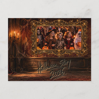 Halloween Story 2026 – Vintage Halloween Postkarte
