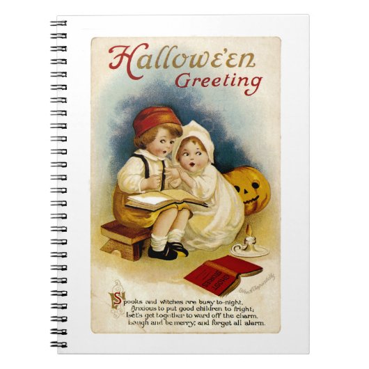Halloween Storyerzählen Notizblock (Vorderseite)