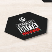 Halloween - Straight Outta Halloween Untersetzer (angewinkelt)