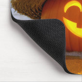 Halloween-Strand-Kürbislaterne Mousepad (Ecke)