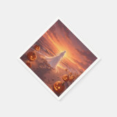 Halloween.Strand Thema Serviette (Ecke)
