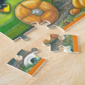 HALLOWEEN STRASSENVERKEHR, JACK UND SCHWARZE KATTE PUZZLE (Seite)