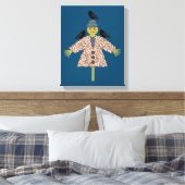 Halloween Straw Scarecrow and Ravens Leinwanddruck (Insitu (Schlafzimmer))