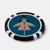 Halloween Straw Scarecrow and Ravens Pokerchips (Einzeln)
