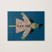 Halloween Straw Scarecrow and Ravens Puzzle (Horizontal)