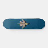 Halloween Straw Scarecrow and Ravens Skateboard (Horizontal)